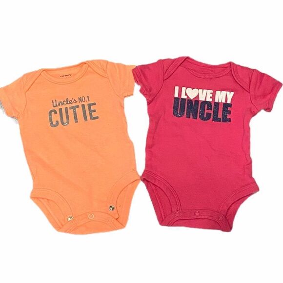 Carter’s | Glitter Uncle Onesies - Picture 1 of 10